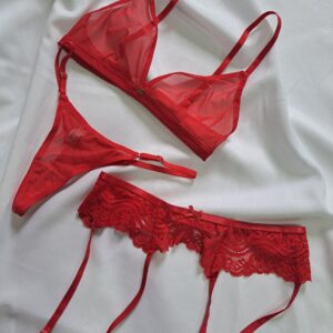 Conjunto de tul y portaligas