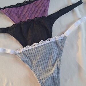 Cola less clasica regulable de morley con puntilla superior Pack  x3