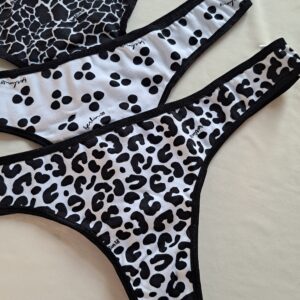 Cola less de algodón y lycra estampado