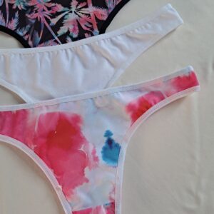 Cola less de microfibra estampada pack x3